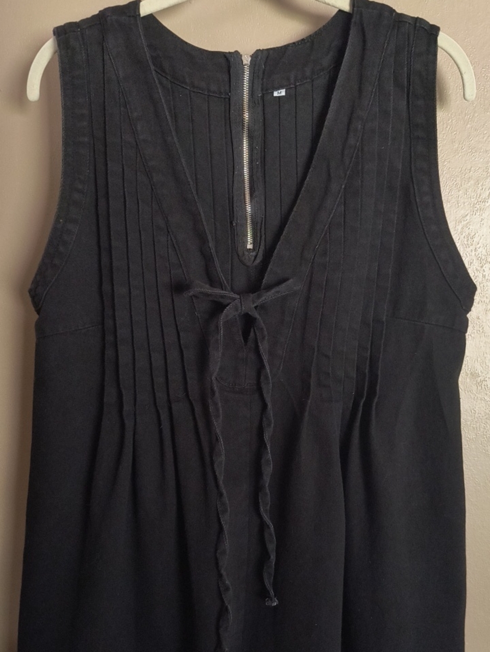 Black Denim Romper
